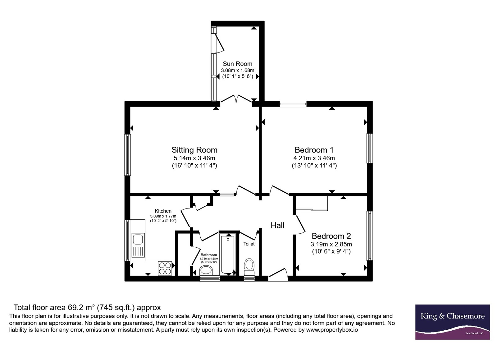 3, Holly Court, Pulborough floorplan