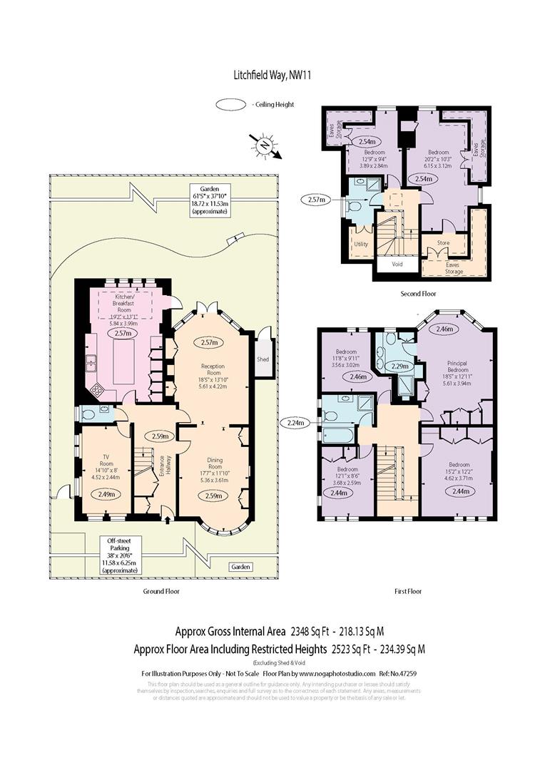 Litchfield Way, London NW11, 6 bedroom semidetached house for sale