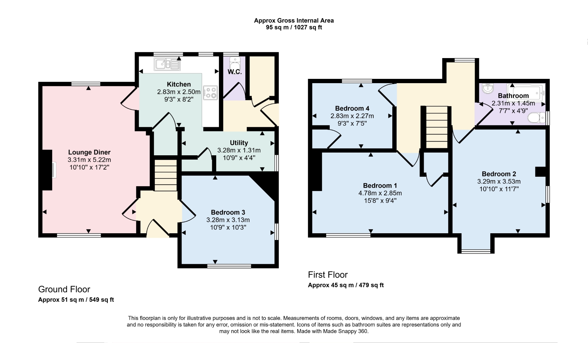 2, Patten Avenue, Skegness floorplan