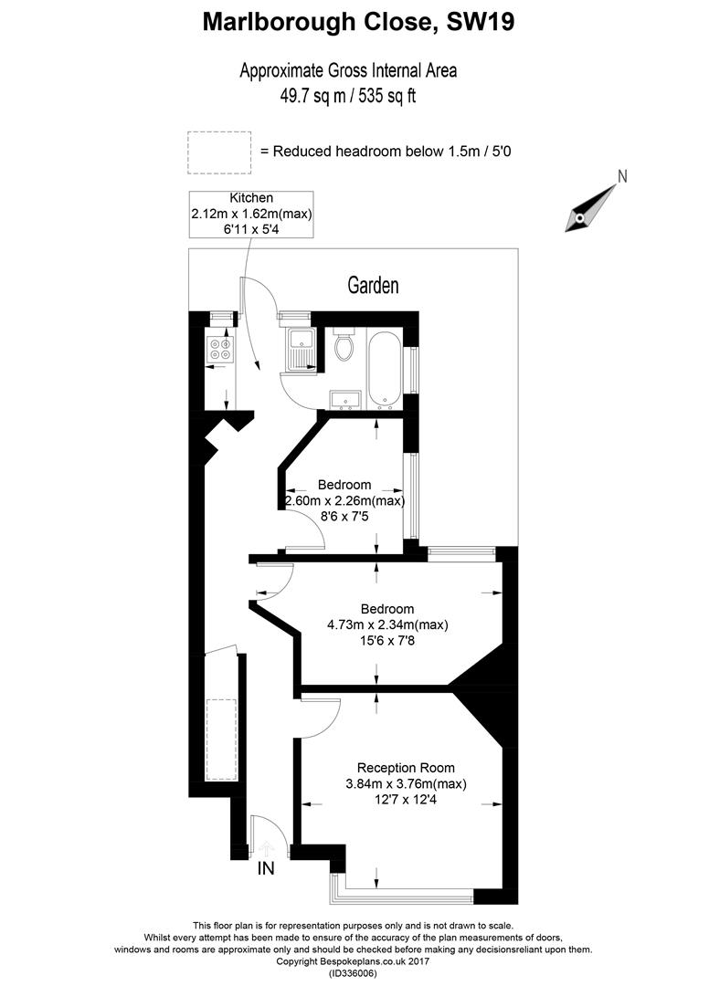 2, Marlborough Close, Colliers Wood floorplan