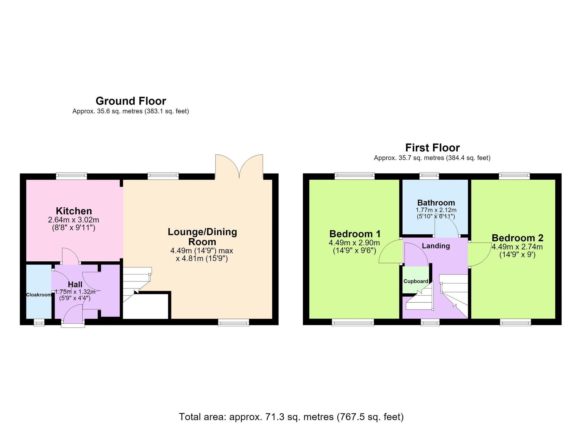 3 Peters Court, Paignton floorplan