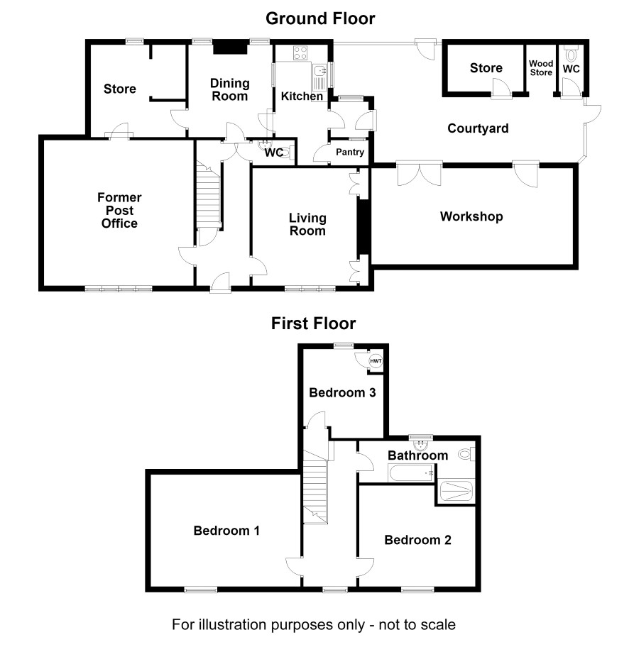 The Old Post Office, 58 Upper Harlestone, Northampton floorplan