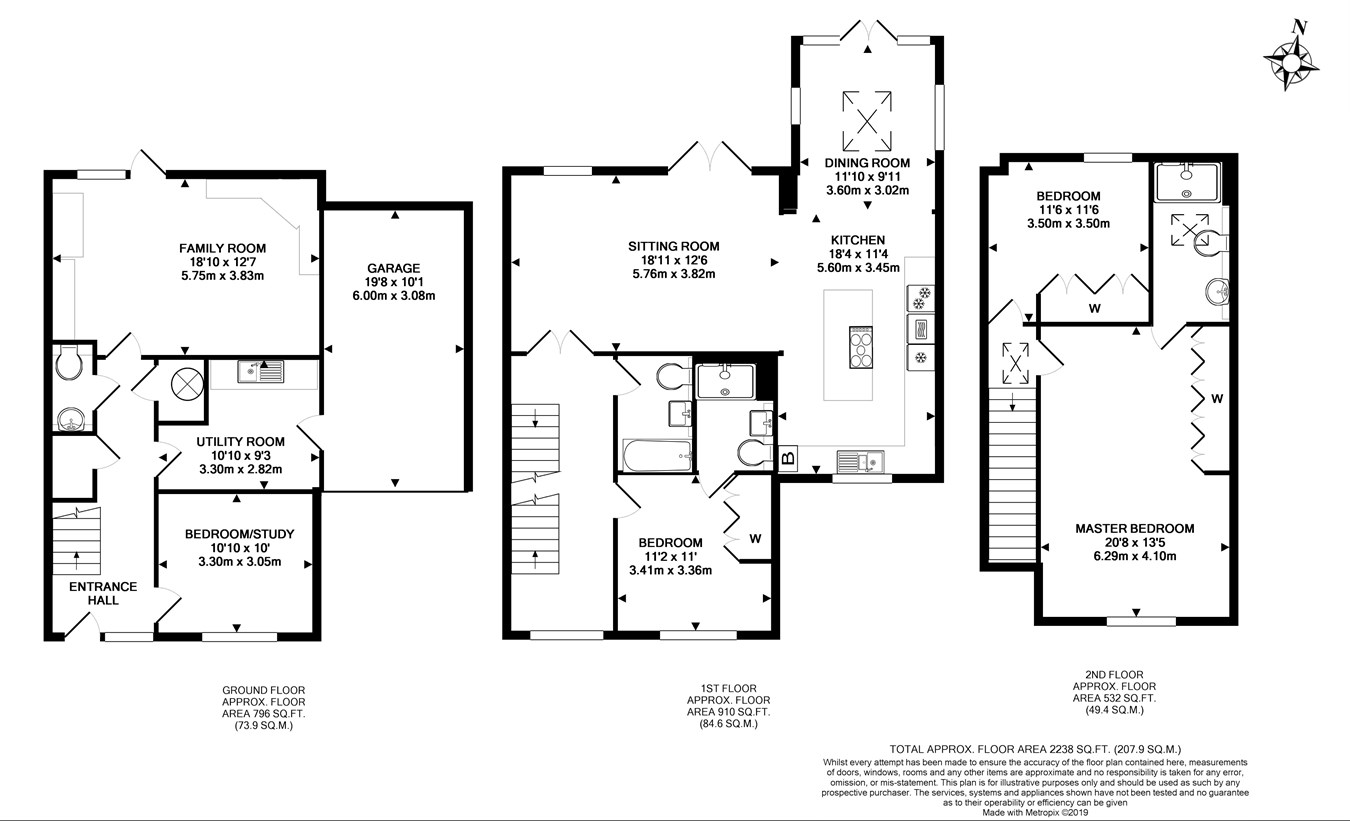 4 Bedrooms Town house for sale in Manor Place, Kingswood KT20