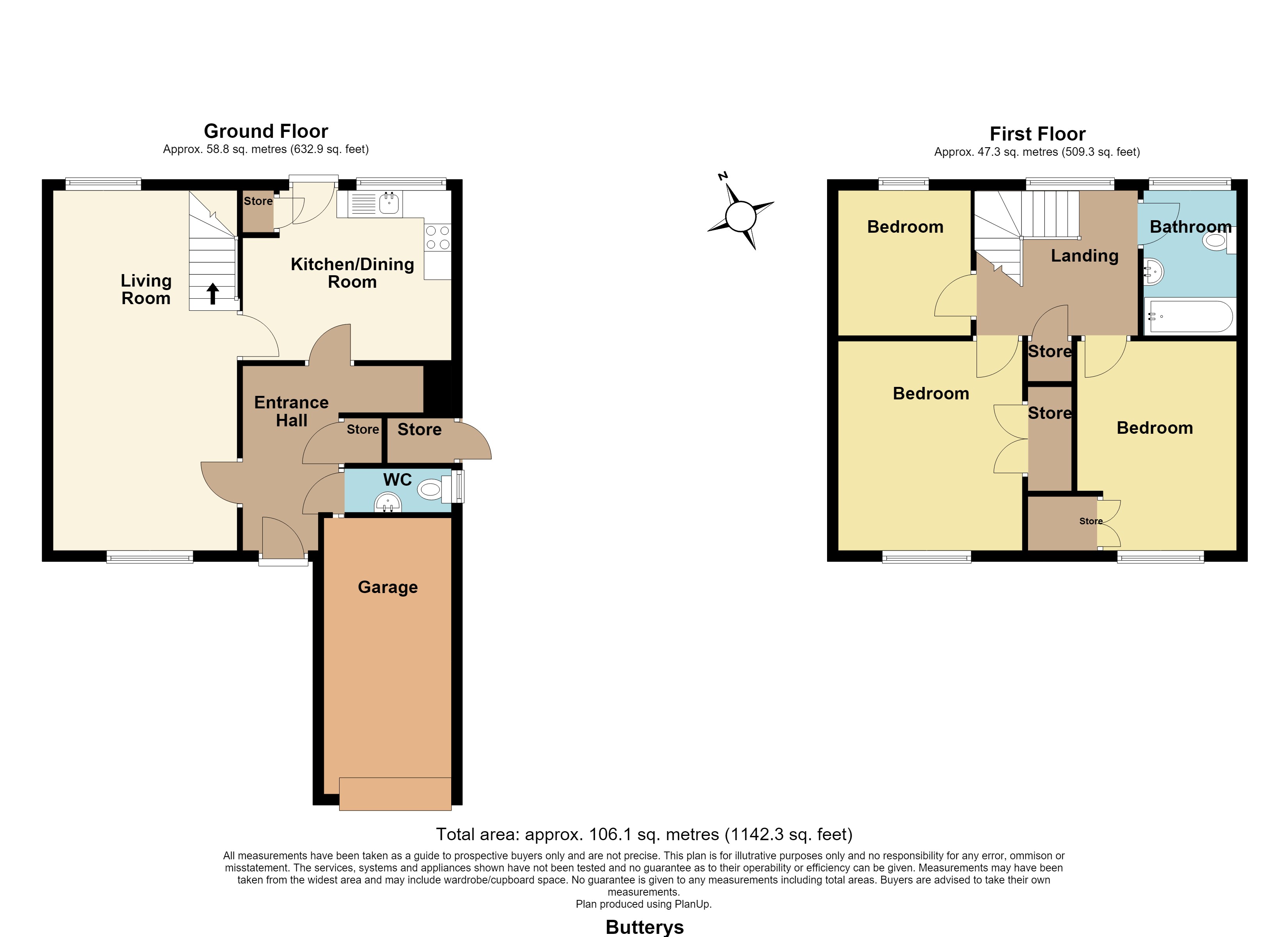 10, Butterys, Essex floorplan