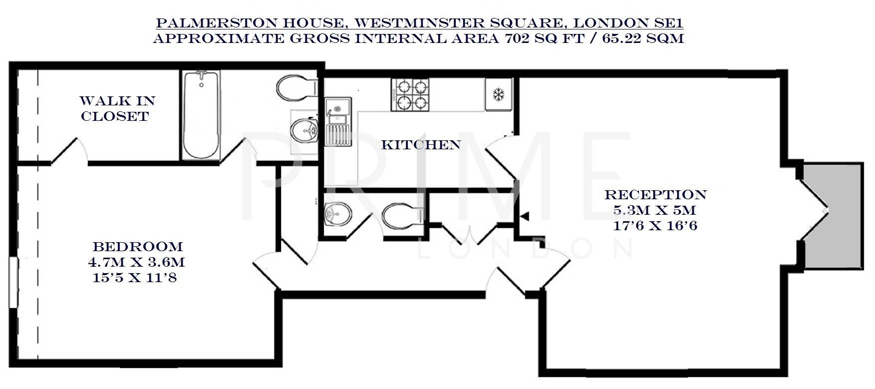 3a, Palmerston House, Waterloo floorplan