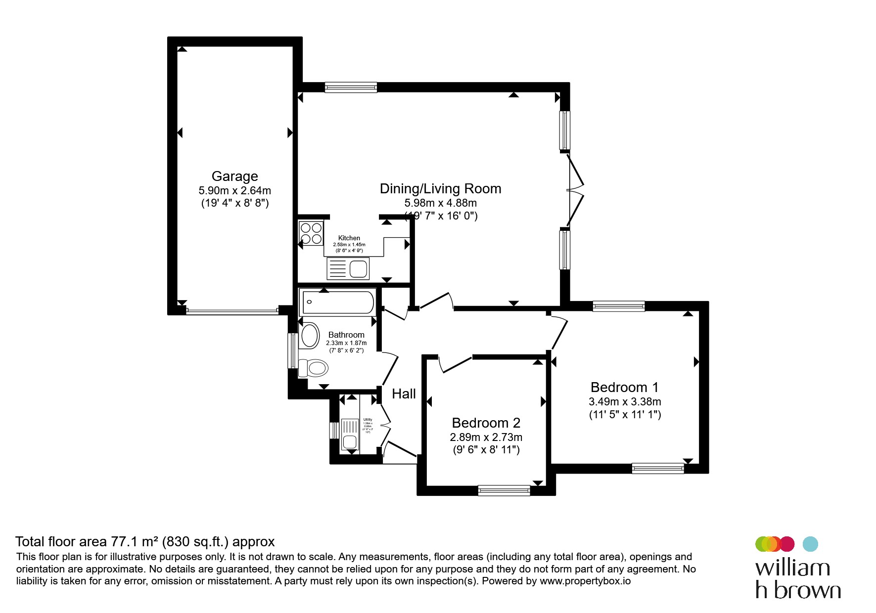 19, White Horse Gardens, March floorplan