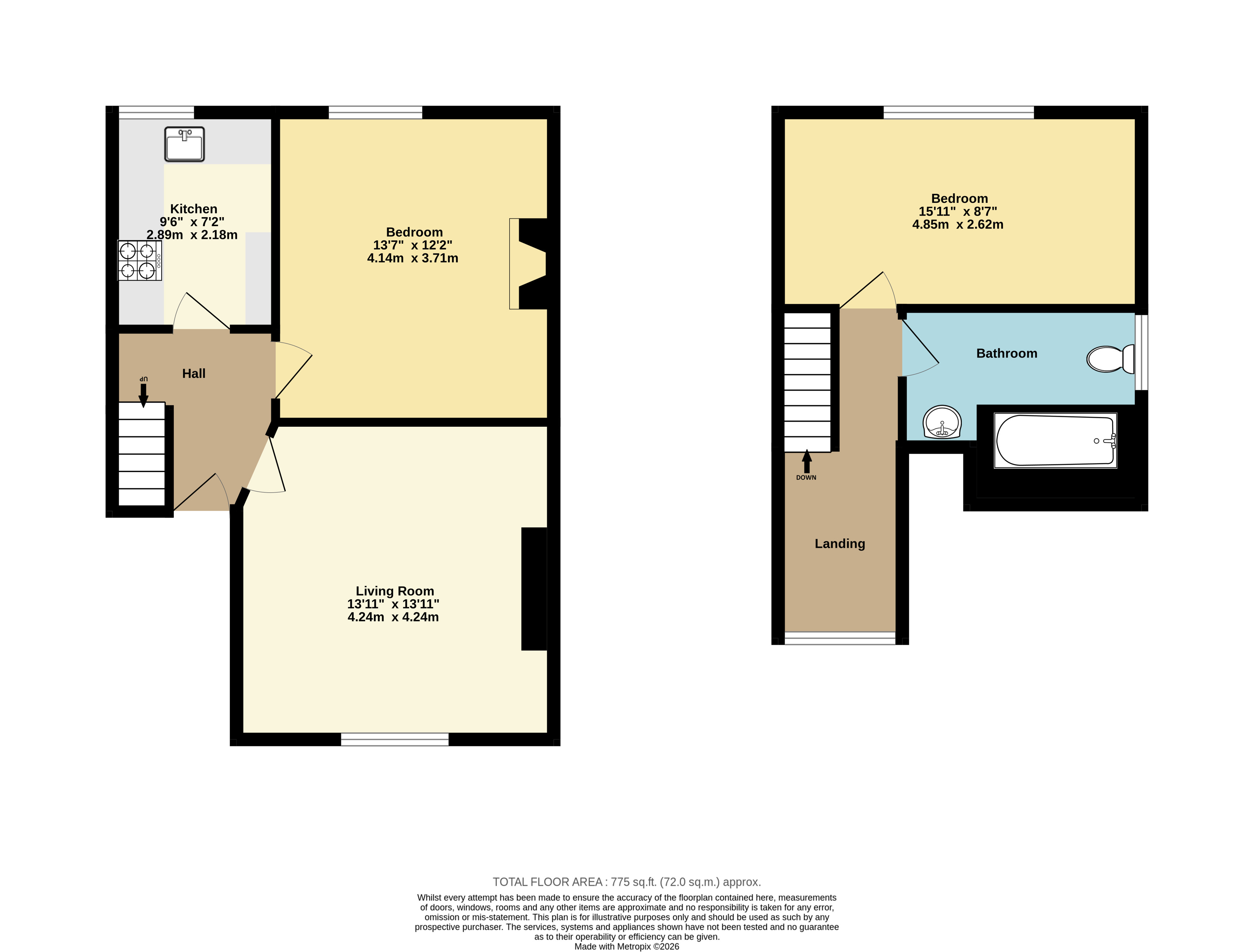 Flat 4, 1, Granville Road, Kent floorplan