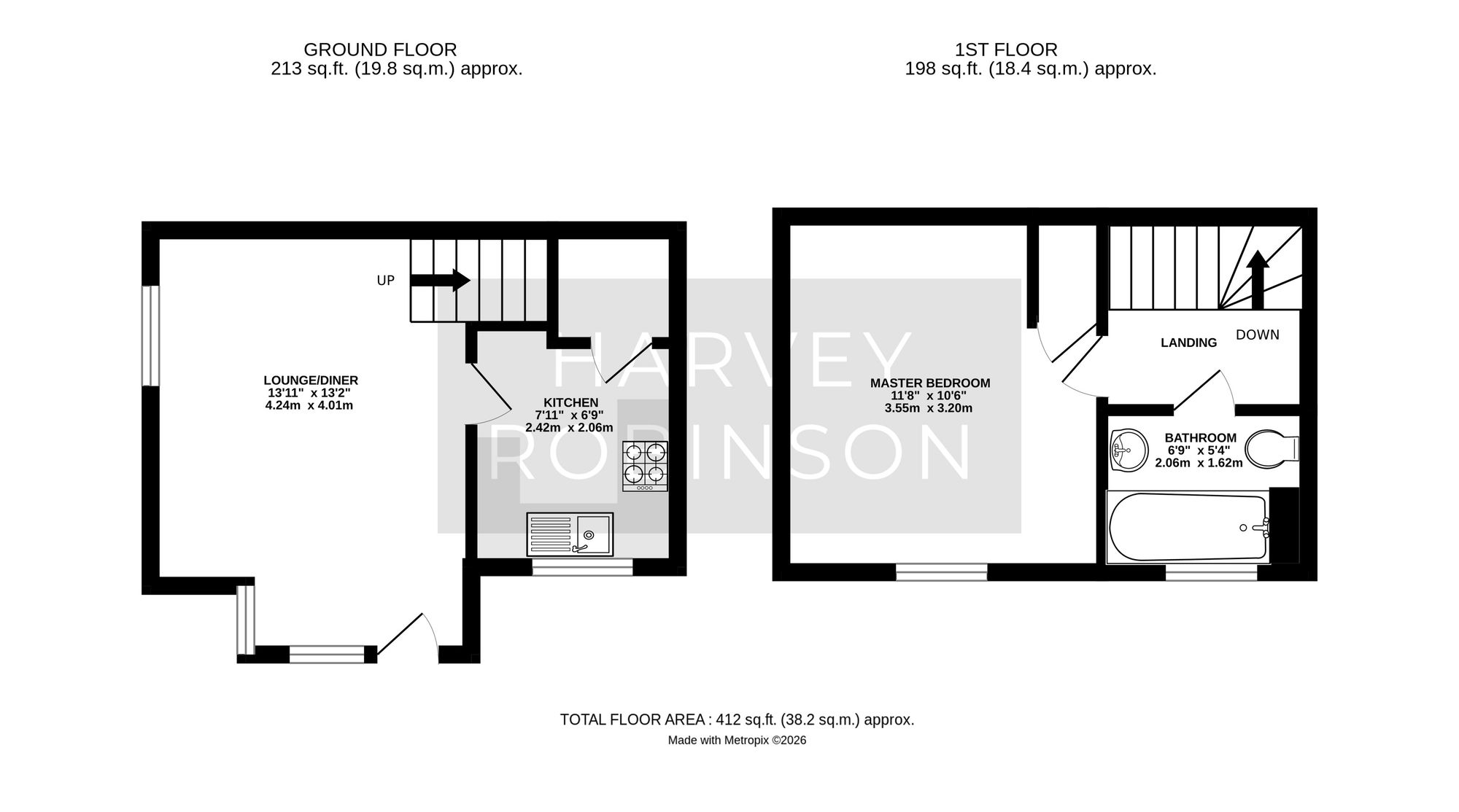 41 Kestrel Close, Huntingdon floorplan