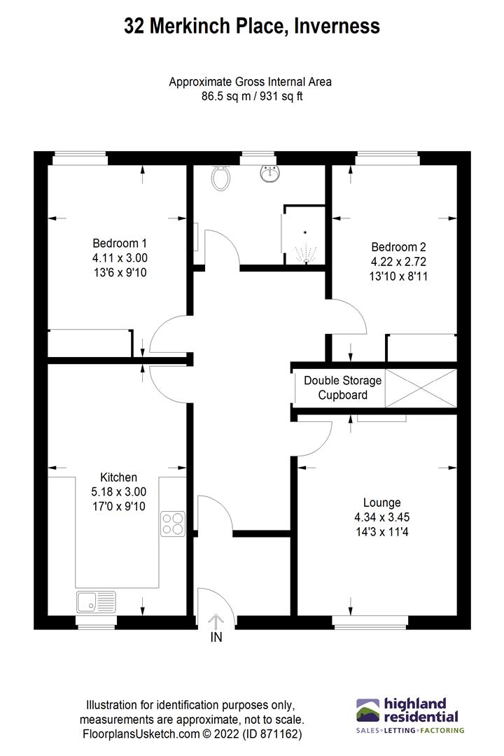 Merkinch Place, Inverness IV3, 2 bedroom flat for sale 61723573