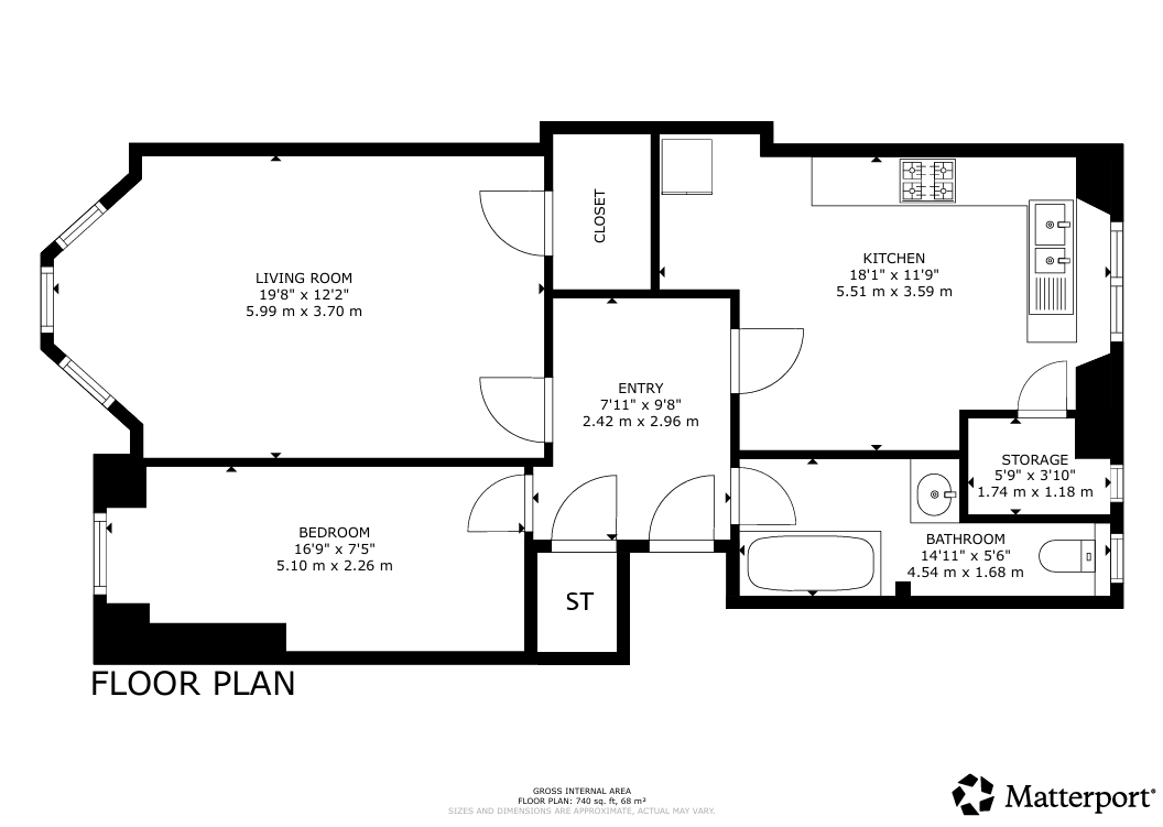 Flat 0/1, 5 Torbreck Street, Glasgow floorplan