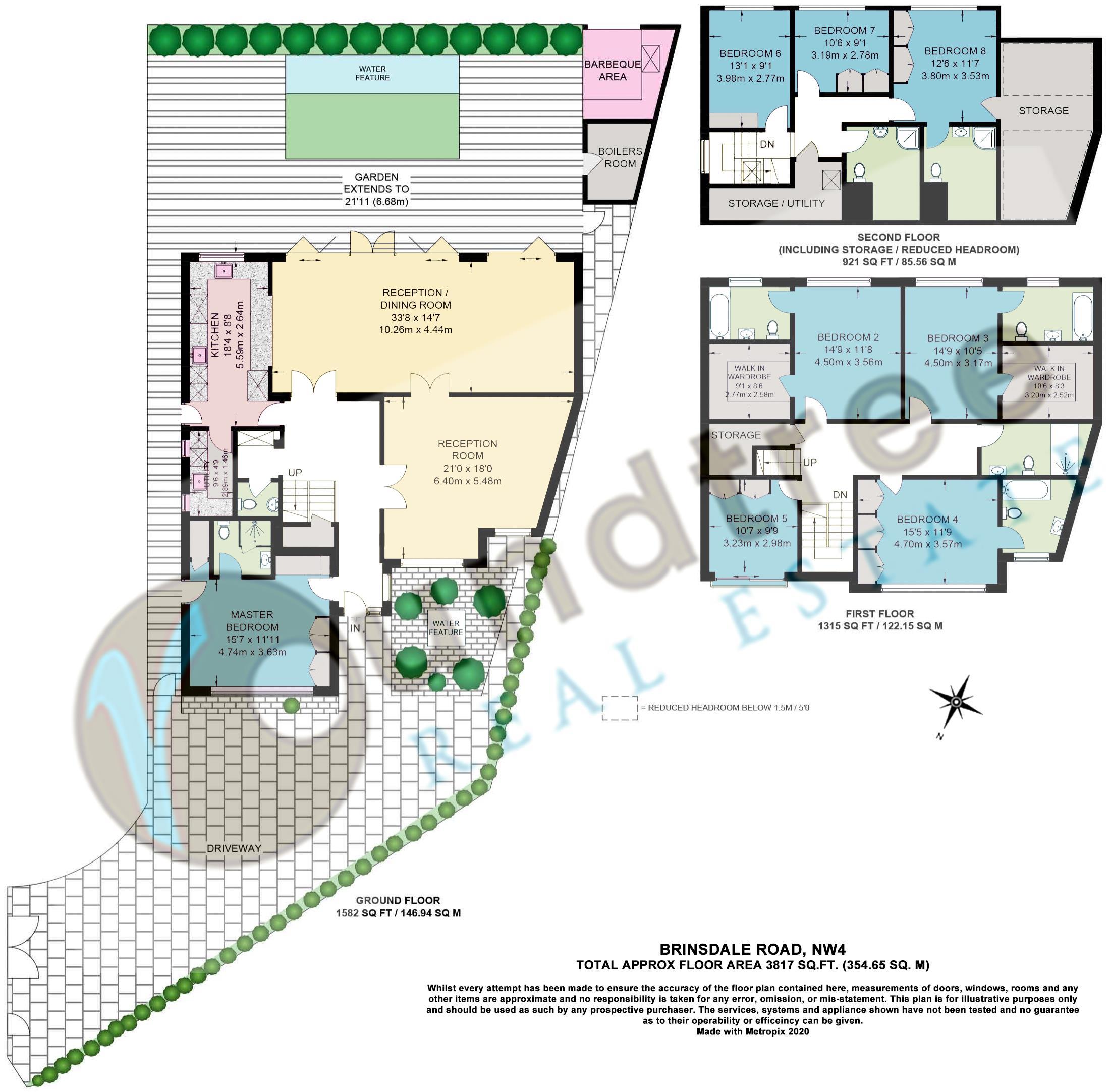 17, Highview Avenue, Edgware floorplan