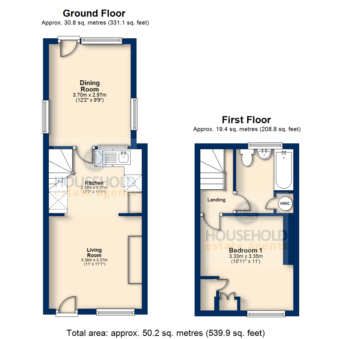 2 Bedrooms Semi-detached house for sale in Church Green, Totternhoe, Bedfordshire LU6