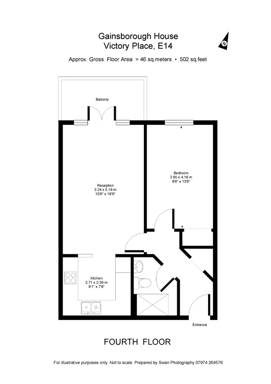 1 Bedrooms Flat to rent in Victory Place, London E14